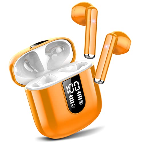 Wireless Earbuds, Bluetooth 5.3 Headphones HiFi Stereo, Mini in-Ear Bluetooth Ea