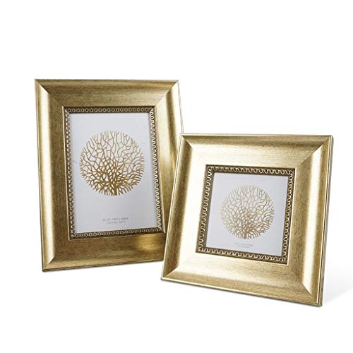 hongbanlemp Fotorahmen Golden Photo Frame Bildzertifikat Frame Desktop Zähler Wanddekoration (7 x 9 Zoll / 7 x 7 Zoll…