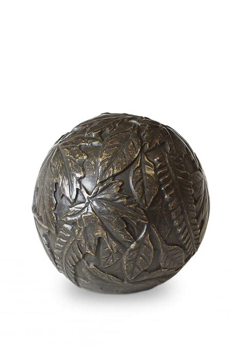 Mini-urne en bronze 'Sol de la forêt' coulée à la main pour cendres