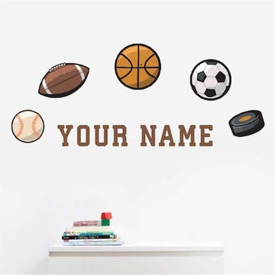 Oliver's Labels Premium Personalized Wall Decal for Kids Room Décor - Peel & Stick, Removable (s Ports)