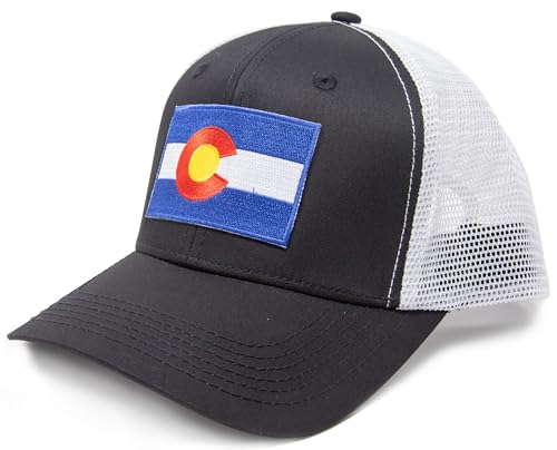 Image of International Tie State Hat for Men and Women, Adjustable Snapback Trucker Baseball Cap with Embroidered Patch