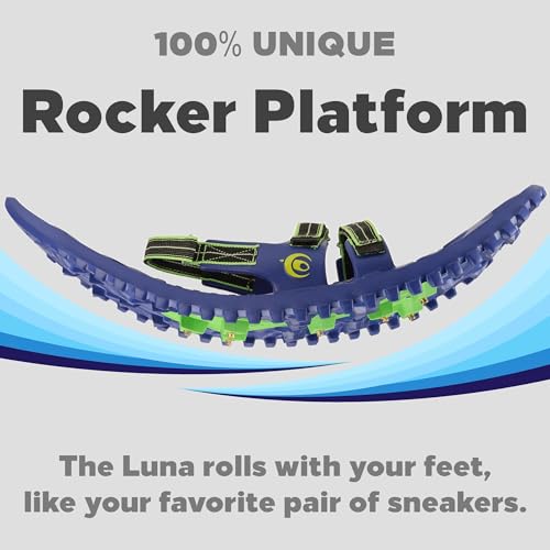 Crescent Moon Luna Unisex Ultralight EVA Foam Snowshoes for Men & Women, Including Mens and Womens Snowshoes – Ideal for Hiking, Running, Adults with Dual Density Rocker Cloud Deck and Ice Spikes