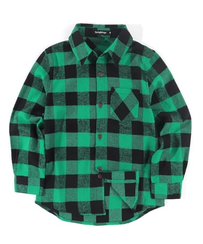 Chemise flanelle garçon manches longues chaude et douce Spring&Gege