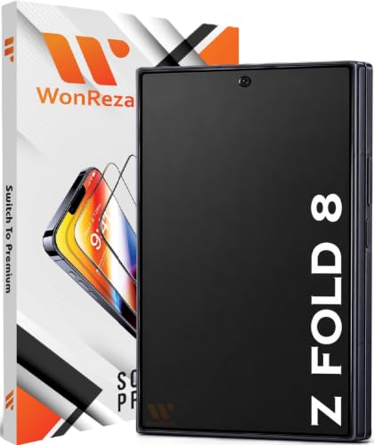 Image of Pack 1- Matte Screen Glass Protector for Samsung Galaxy Z Fold 8 Wide 5G Matte Tempered Glass Edge to Edge [Anti-FingerPrint | Anti-Glare] - installation Kit