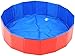 Pies Basen Składany Pies Pet Kids Basen Basen Basen Paddling Pool Przenośny PVC. Niepoślizgowy Duży Pet Dog Kot Bathing Wanna Dla Dzieci Pet Dog Baseta na kryty/Outdoor -80 * 30 GINOLEI