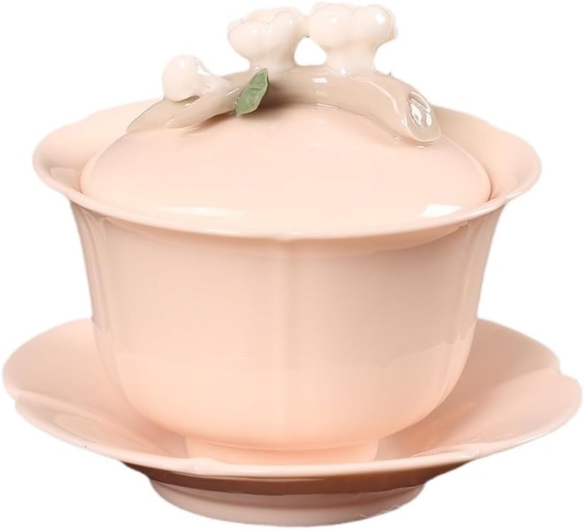 Sancai Gaiwan Tea Cup Ceramic Household Single Ceremony Brewing Bowl