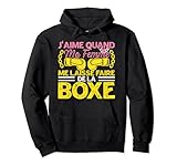 Porte ce drôle J'aime Quand Ma Femme tenue comme cadeau pour sportif cool pour ton enfant, copain, copine, homme ou femme fan de boxe ! C'est un vetêment à porter pour les boxeurs avec humour entre amis, couples ou en famille