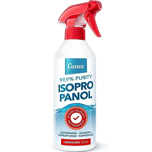 Cunea Isopropanol 99 9% Spray 500ml Hochreiner Reinigungsalkohol & IPA Entfetter für KFZ Werkstatt Haushalt Elektronik & Lackaufbereitung
