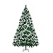 Price comparison product image LOKIPA Artificial Christmas Tree,6ft Snow Flocked Christmas Tree with 900 Snow Effect Tips and Christmas Tree Metal Stand