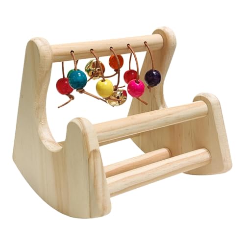 Qialexicon ロッキングバードパーチおもちゃ エクササイズインコのおもちゃ インコ オカメインコ コンゴウインコ用