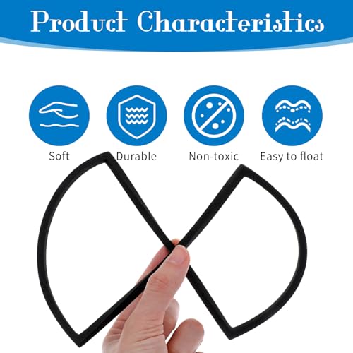Image of LLOUSSAK 5Pcs Fish Feeding Ring, 5 Sizes Aquarium Feeding Ring for Fish Tank, Square EVA Floating Plant Corral /Aquarium Fishes Feeder Rings Filter Out Floating Plants Accessories (Black)