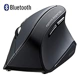 SANWA Bluetooth Ergonomic Mouse, Optical Vertical Computer Mice, Reduce Wrist Strain, (800/1200/1600...
