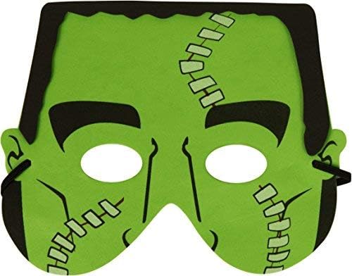 Miniatura 2 de Kangaroo Spooky Fun Galore Paquete de 12 máscaras de espuma de Halloween para fiestas de disfraces de niños - Miedo, grito, momia, fantasma,