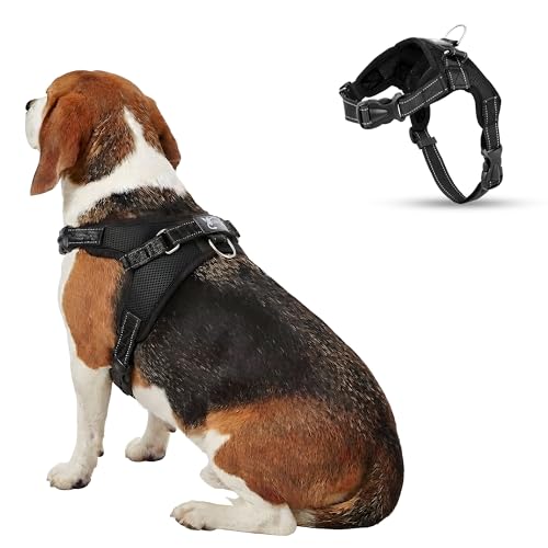 Chai's Choice Soft Mesh Dog Harness, Reflective No-Pull Vest with Handle
