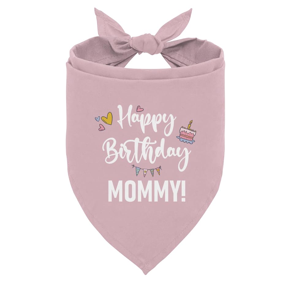 Happy Birthday Mommy Dog Bandana, Happy Birthday Dog Bandana, Dogs Scarf Accessories, Mom Birthday Gifts, Dogs Bandanas Gi...