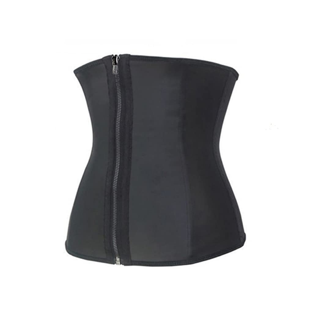 EKSED Modellierung Strap Zipper Taille Trainer Korsett Latex Cincher Unterbrust Körper Shapewear Frauen Abnehmen Mantel Bauch