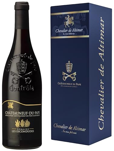 Chevalier de Altimar - Domaine Les Escondudes Chateauneuf du Pape 2021 vintage red wine with gift box - 75cl