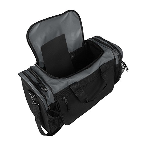 Dalix 20 Inch Sports Duffle Bag with Mesh and Valuables Pockets, Gray