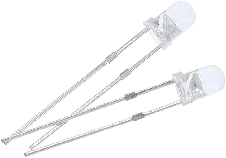 F3 Ultra Bright 3MM Round Water Clear Green/Yellow/Blue/White/Red LED Light Lamp Emitting Diode Dides Kit (Color : 10pcs White)