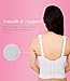 Exquisite Form womens Back Close Longline Bra, White, 42B US