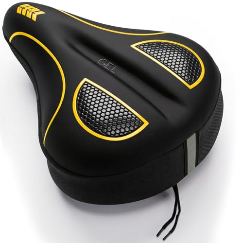 Coussin de siège de vélo HANZENMA en gel pour hommes et femmes
