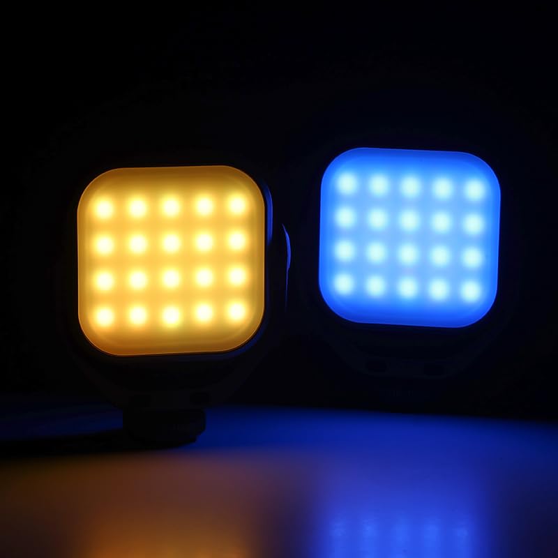 Ulanzi VL66 RGB Multi Color - Lampada per fotocamera, smartphone, tablet e altri - Luce bianca/gialla e 360 colori - inclinabile - con batteria integrata da 2.000 mAh - Nero