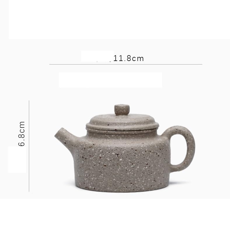 Teiere Teiere di Argilla Viola da 160 ml Pentola Fatta a Mano Minerale Grezzo Sabbia Grossa Giada Bianca Segmento Fango tè Ammollo Bollitore Zisha Teaset Teiera