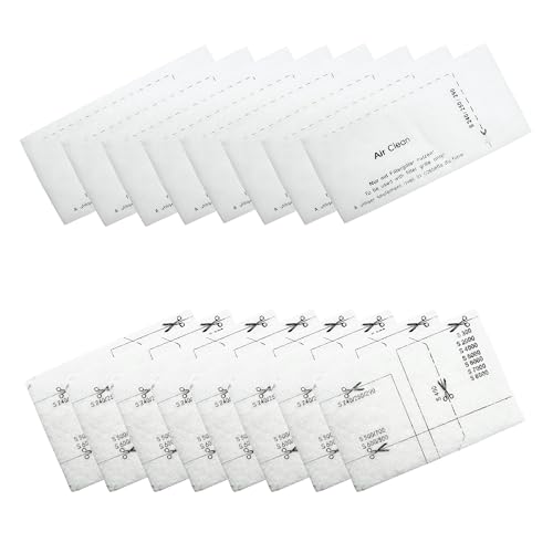 Nispira AirClean and Motor Protection Filters Replacement Compatible with Miele Classic Vacuum Compact C1 C2 C3, S241 S290 S300i S500 S700 S2 S4 S6 S5 S8 Series, 8 Sets