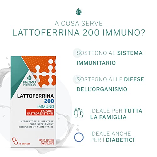 Lactoferrin Promopharma 200 Immuno – Nahrungsergänzungsmittel zur Immununterstützung