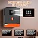 3600W Solar Inverter 24V Built-in 120A MPPT Controller, 3600W Power Inverter Max.PV Input 4200W, 500V, fit for 24V Lead-Acid and Lithium Batteries