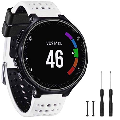 Image of Band Compatible with Garmin Forerunner 235, Soft Silicone Replacement Watch Band Strap Wristband for 220 /230 /235 /620 /630 /735XT /235 Lite Smart Watch for Women Men