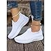 AYziemezm Womens Slip on Walking Shoes Lightweight Breathable Sneakers Non Slip Comfort Sock Shoe Athletic Gym Workout Sneaker Mesh Casual Fashion Shoes Comfortable Walking Running Sneakers White
