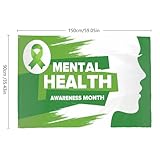 Carlorm Mental Health Awareness Month In May Flags 3x5 Outdoor Happy Tapestry Indoor Outdoor Decoration For Garden 3x5 Ft, Retirement Gifts For Women
