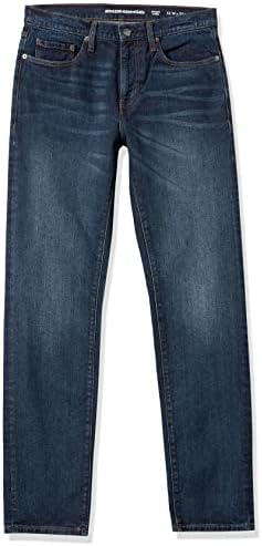 Amazon Essentials Men's Straight-Fit Stretch Jean, Dark Wash, 36W / 28L