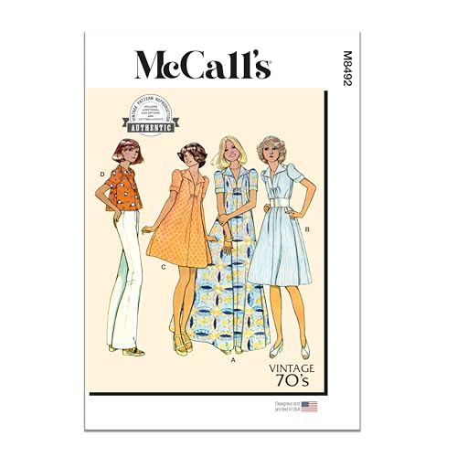 McCall's M8492U5 Vintage 1970's Misses' Pullover...