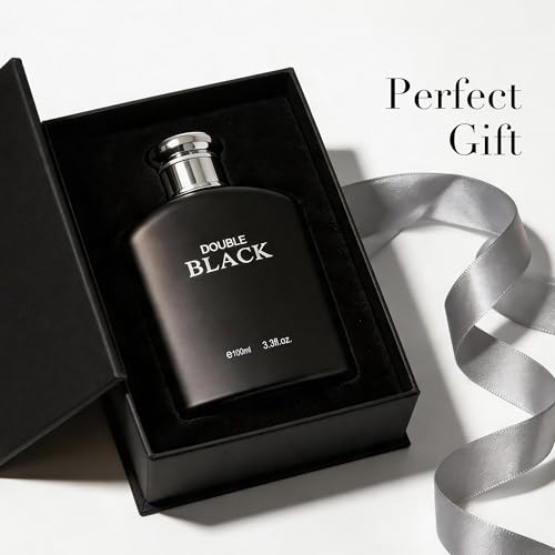 Image of AFLUXE Double Black Eau de Toilette for Men, Sophisticated Woody Oriental Cologne, Long Lasting Intense Mens Perfume, 3.3 fl oz (100 ml)