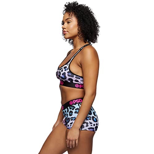 PSD Women's Prisma Cheetah Sports Bra, Multi, L - Image 3