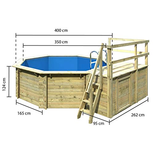Karibu Pool Modell 1 Variante C | 38 mm Wandstärke - 45628 Karibu Pool Modell 1 Variante C | 38 mm Wandstärke