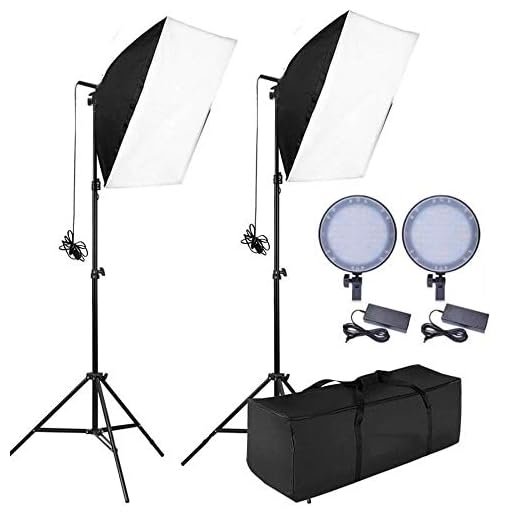 Kit Estúdio Iluminador LED Circular 126 com Softbox 50x70cm - 600w