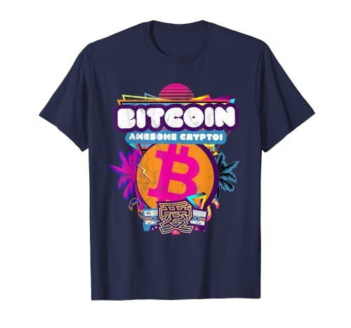 Bitcoin Millonarios impresionante Crypto HODL Vaporwave Trading Camiseta