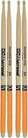 Kit duas Baquetas Liverpool Sensation Grip 5A Madeira Laranja