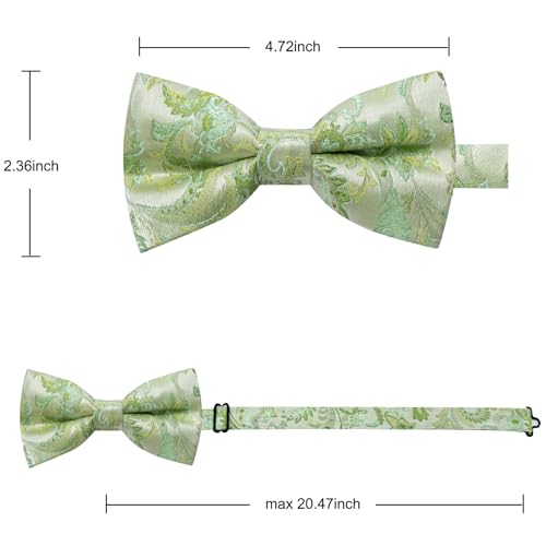 Image of YourTies Bow Ties for Men Pretied Bowties Solid Color Satin Bow Tie Formal Business Tuxedo Wedding Party Prom