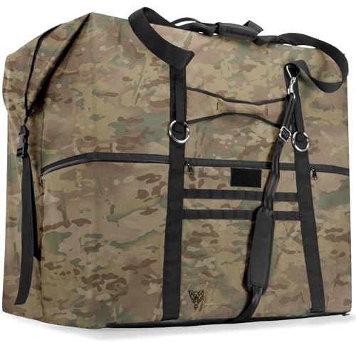 Xtreme Sight Line ~ AQUA G CUBƎ 450 Waterproof Faraday Bag for Large Generators and Electronics ~ Protects Against EMP/CME/EMF/RF ~ Diamond Form Farday Lined Interior ~ Multicam Camo