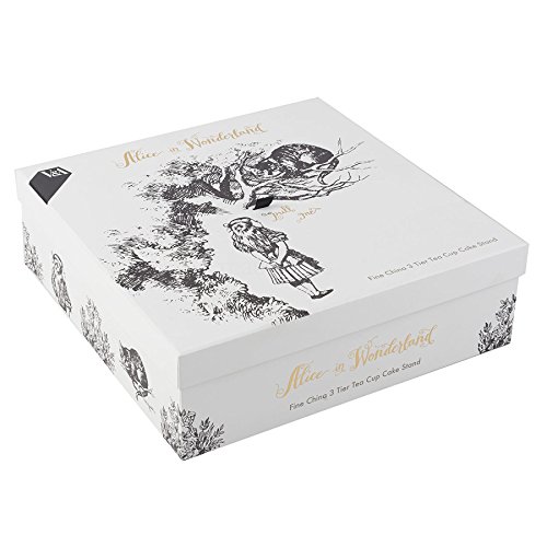 Victoria & Albert V&A Alice in Wonderland 3-Tier Cake Stand, White