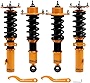 maXpeedingrods Coilovers with 24 Way Adjustable Damper for Toyota Corolla 8th Gen. for Toyota Matrix XRS E130 E120 2003-2008, Spring Shock Absorber Suspension Coil Struts Lowering Kit by 1-3”