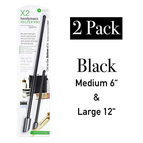 The-Spatty-Last-Drop-Spatula-Handymans-Helper-Pro-Tool-Set-Two-Piece-Set-6-12-Gray-Reusable-Flexible-As-Seen-on-Shark-Tank