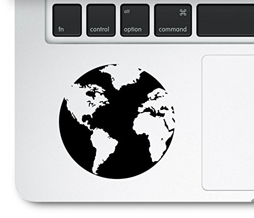 Earth Globe Decal Trackpad, MacBook Decal, Laptop Sticker Compatible with All MacBook Pro