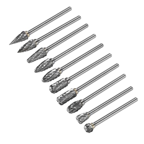 Fresas Rotativas de Carburo de Tungsteno 10pcs 1/8" 1/4" miniatura 1