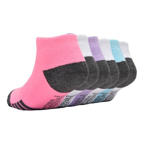 6PK UA PERFORMANCE TECH HALF-CUSHION QUARTER SOCKS2