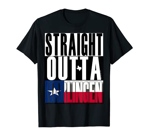 Straight Outta Harlingen Texas por Merch Creation Studio Camiseta